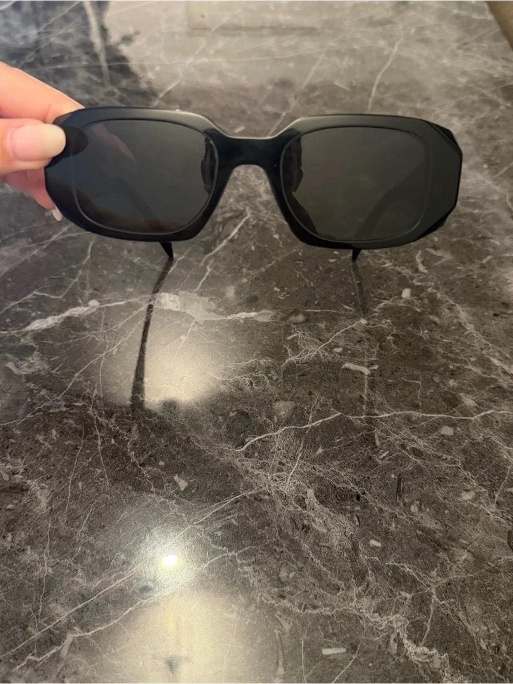 PRADA Sunglasses Small Geometric Symbole In Acetate Black